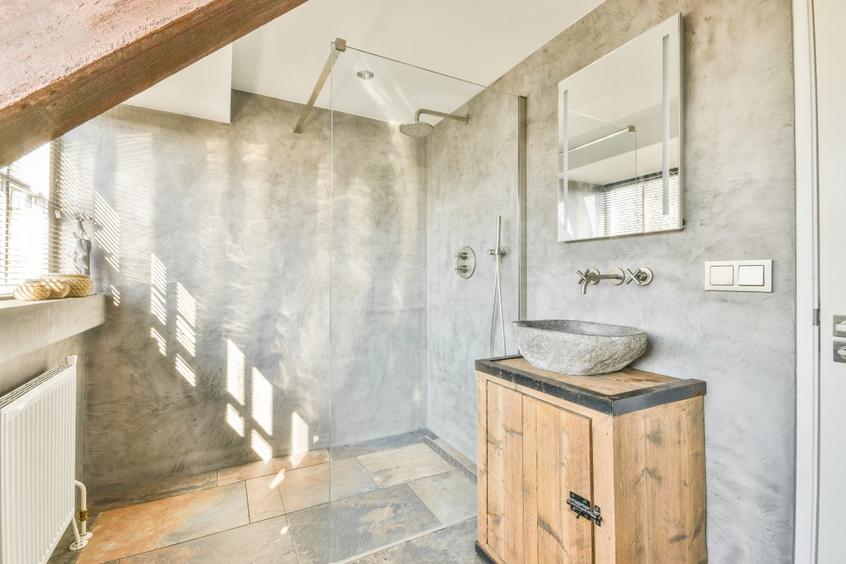 rockamen blog modern bathroom with shower sink toilet 1