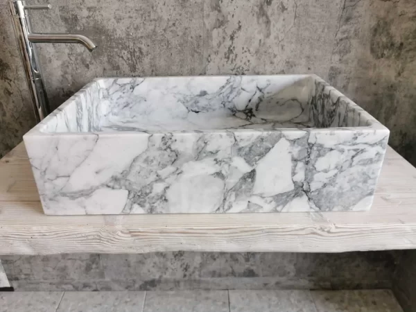Umivaonik od Carrara mramora dimenzija 60x40 cm8