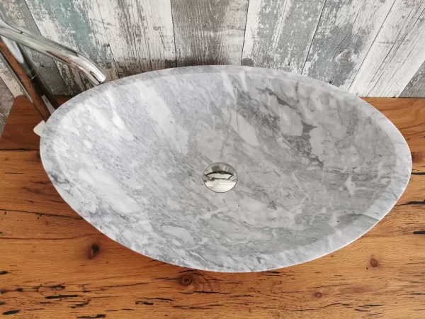 ovalni mramorni umivaonik od Carrara mramora3