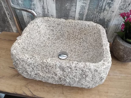 Vanjski granitni sudoper od rucno obradenog granita